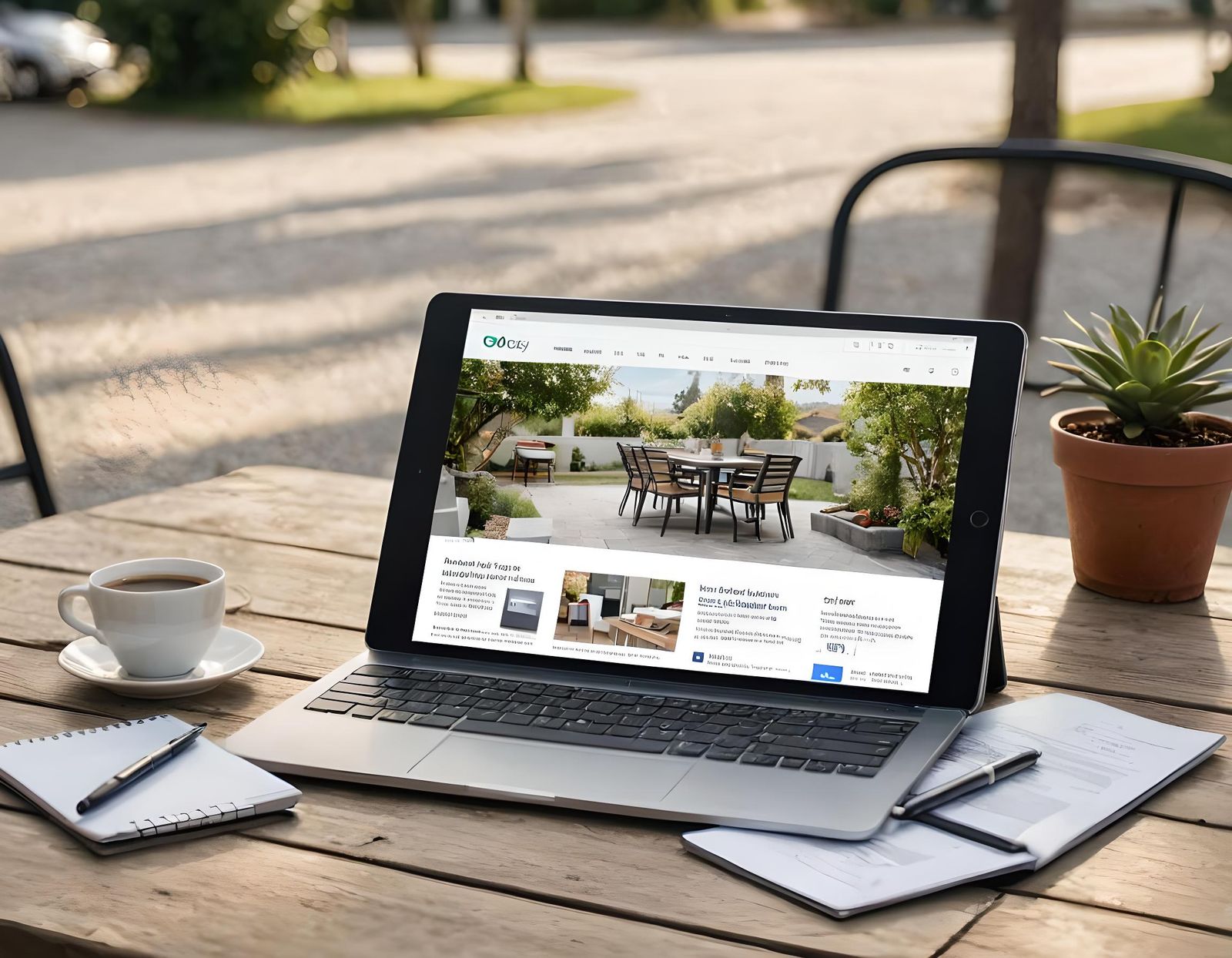 Ebay on Tablet with Computer Display