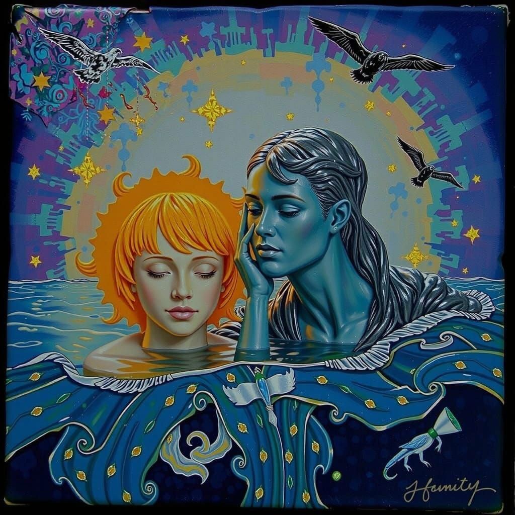 Hyperrealistic Sculpture Reflecting Birth, Death, and Infini...