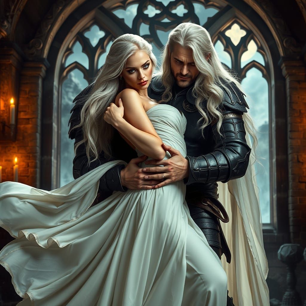 Ethereal Beauty Defies the Ruthless Warlord in a Stormy Cast...