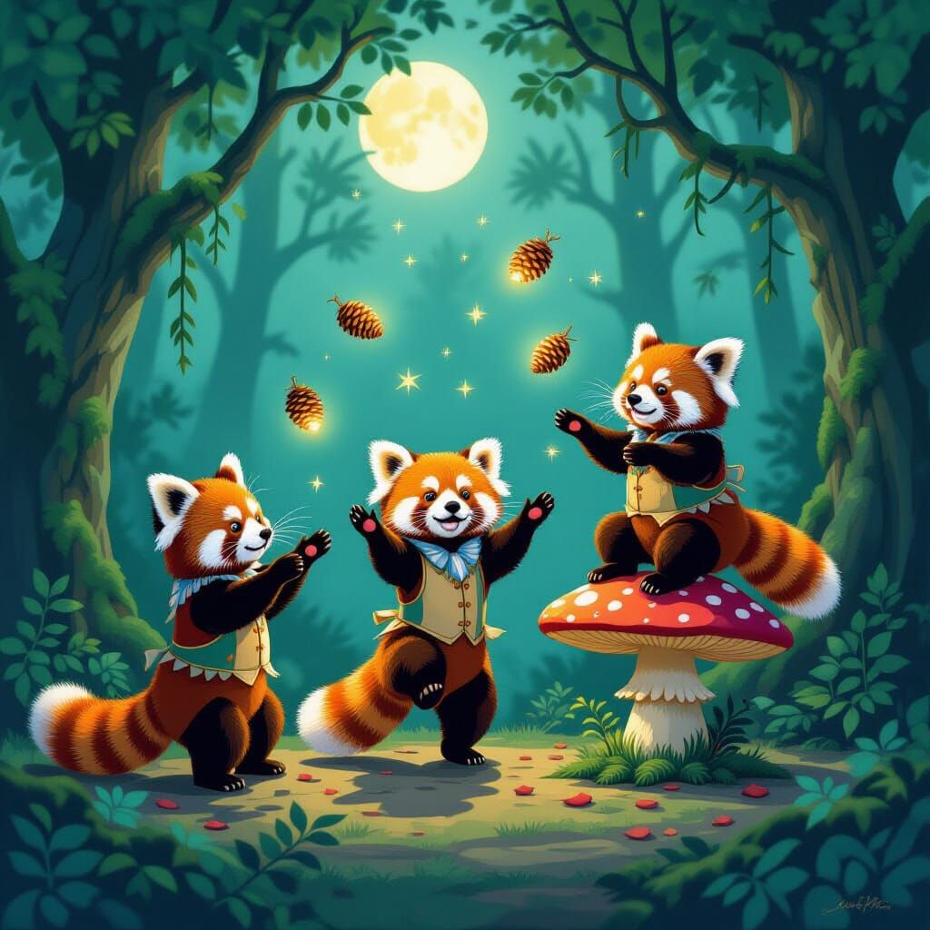 Red Panda Circus: Acrobats, Jugglers, and Magicians