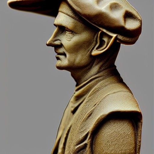 Elmer Fudd as Atlas: Engraving-Style Portrait