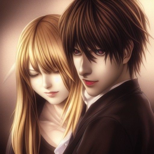 Light Yagami and Misa Amane: Detailed Portrait