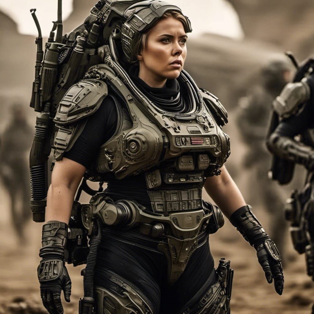 bbw American army a US army GI, tact...