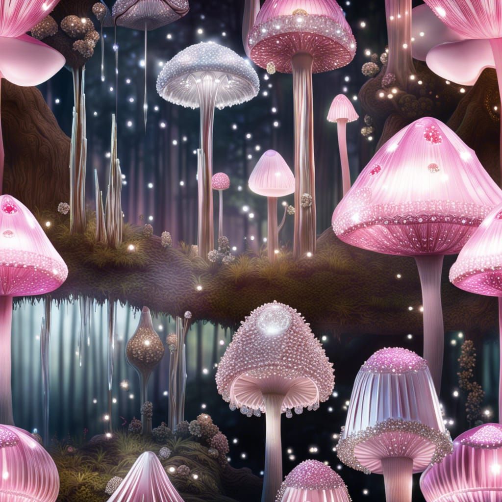Enchanted Pink Mushroom