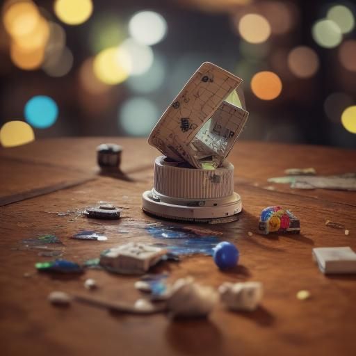 Detailed Hidden Object Scene with Bokeh