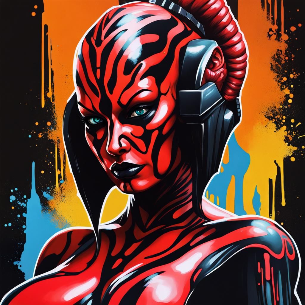 Darth Talon Graffiti Art in Ultra Quality