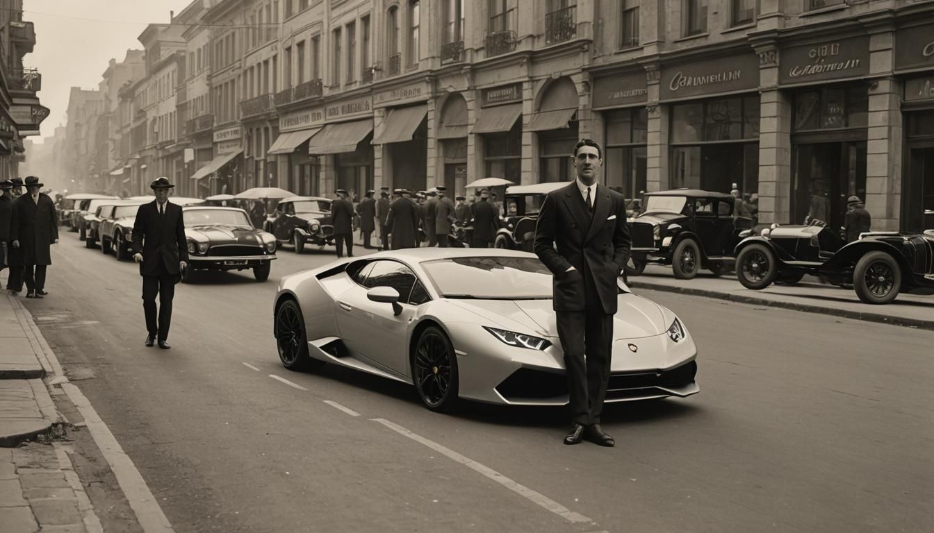 1920's Man with his Lamborghini Huracán (2013–2024)