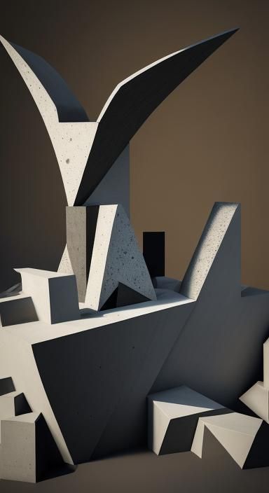 Cubist Concrete Art in Style of Pablo Picasso