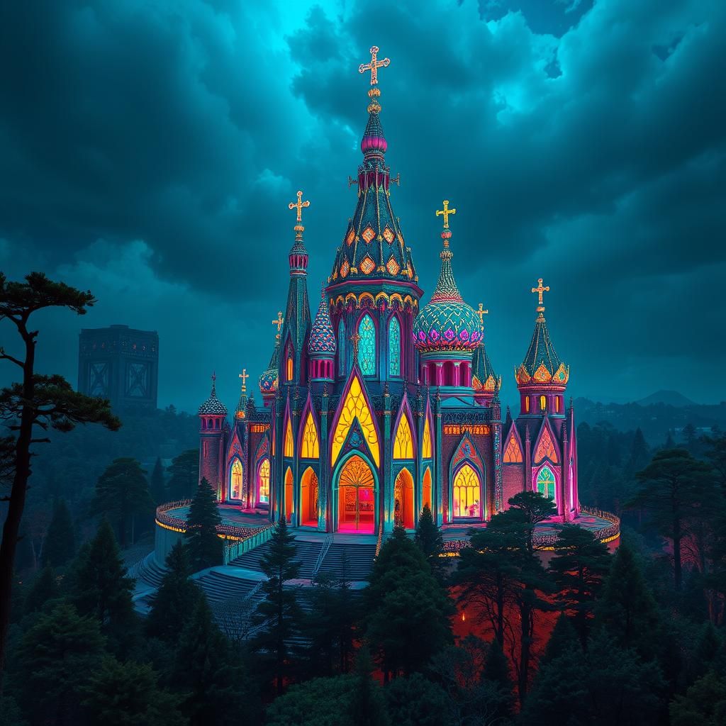 Holographic Cathedral with Impossible Geometry in Surreal St...