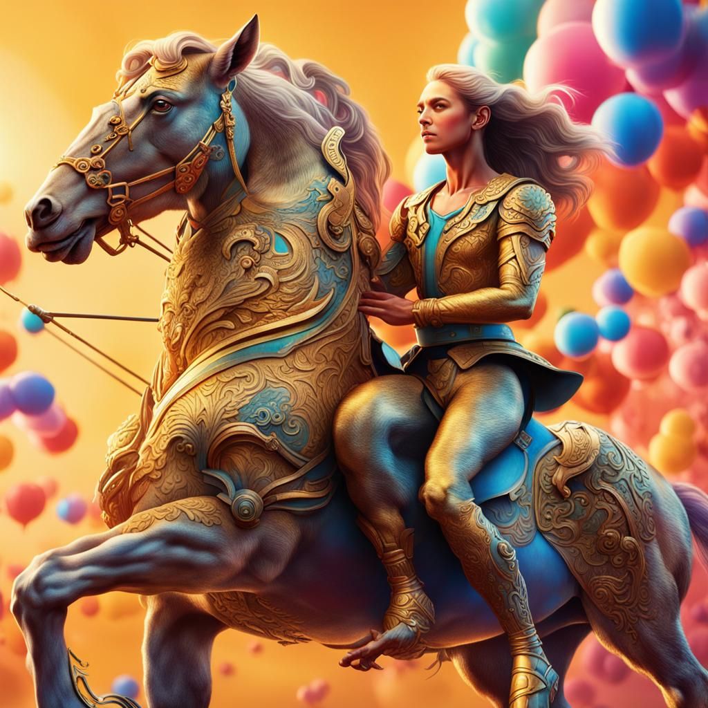 Perfect side saddle centaur