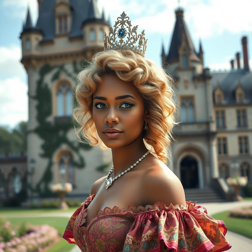 Edwardian Heiress in Alphonse Mucha Style