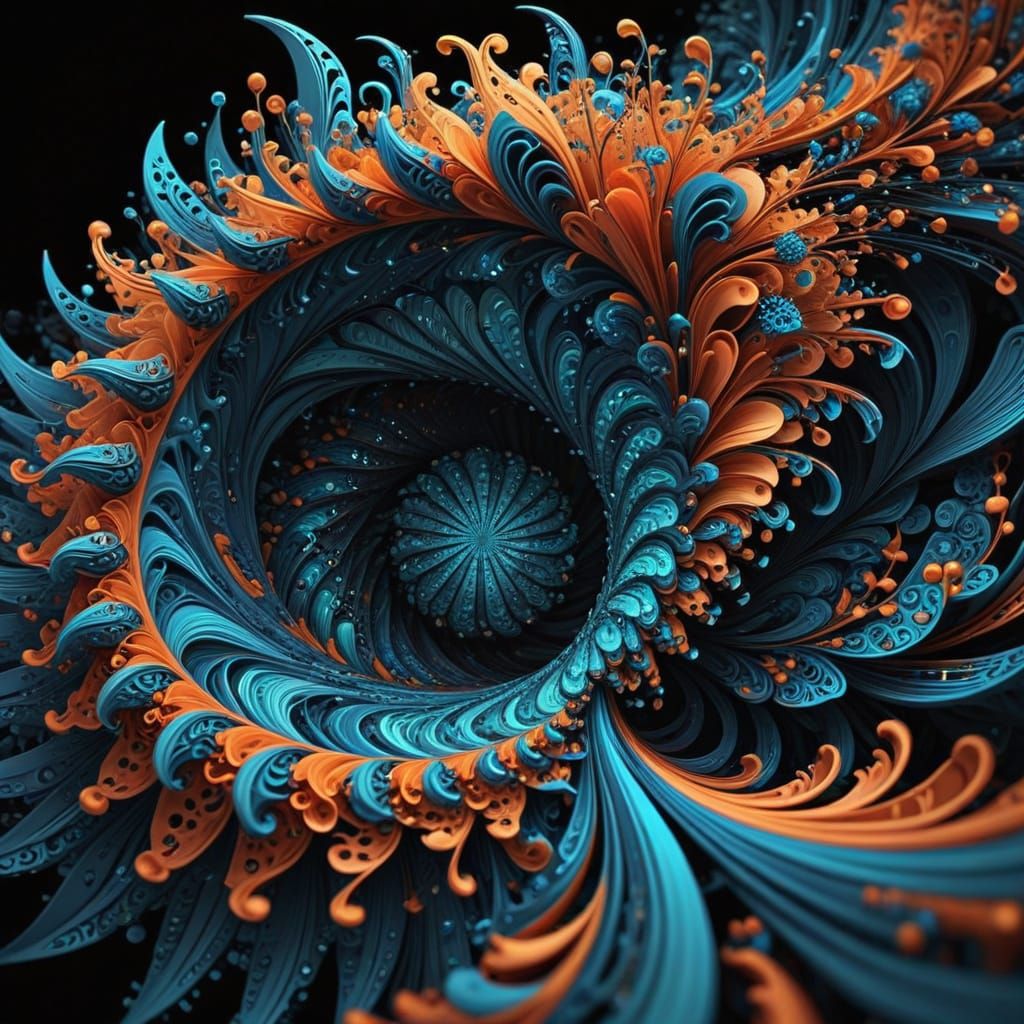 Celestial Fractal Tapestry in 4K 3D