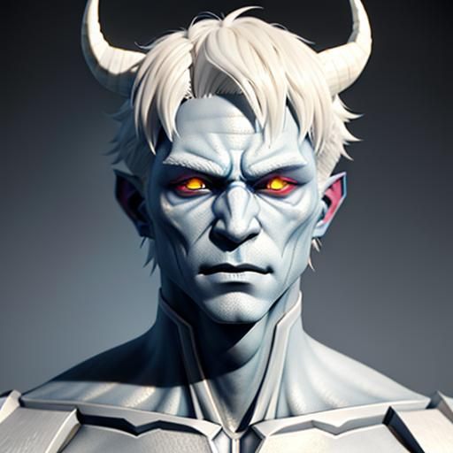 Anime Style Cold Wight Demon Concept Art