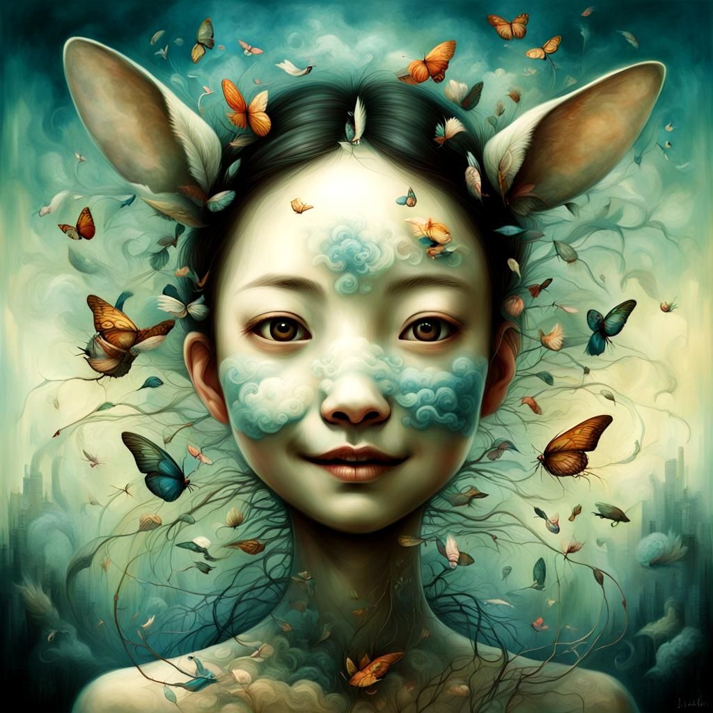 Dreamy Acupuncturist Portrait in Naturalistic Style