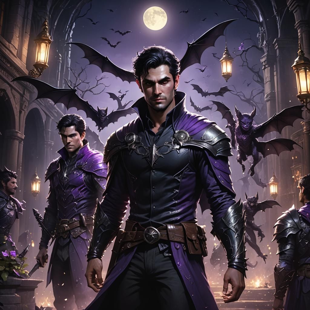Court of Thorns: Three Handsome Men in Moonlight
