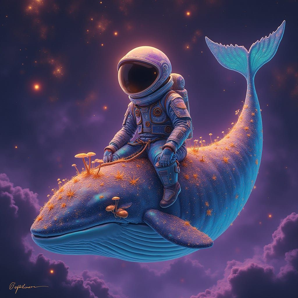 Galactic Voyager Rides Cosmic Whale