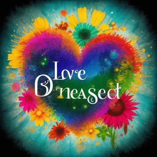 Blessed Couple in a World of Love and Color