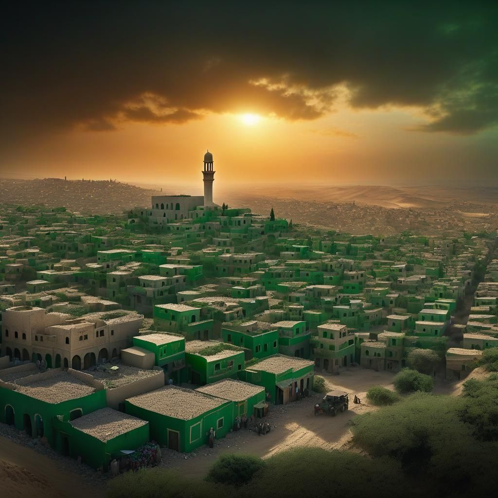 Hope and Relief Arrive in Gaza: Digital Painting