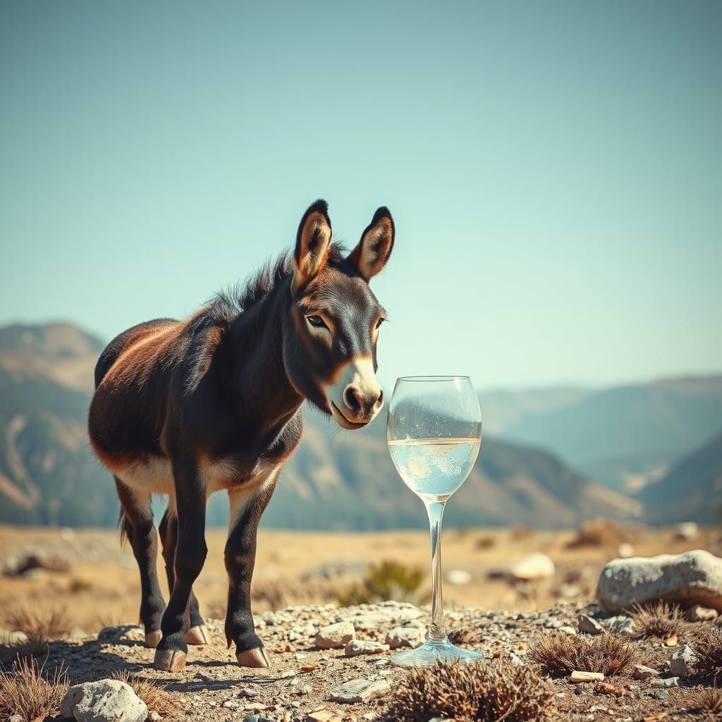 donkey in the wilderness