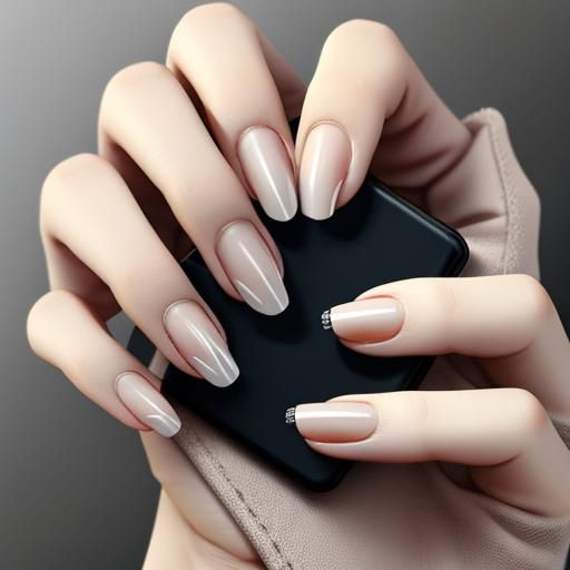 Close-up of a Human Fingernail