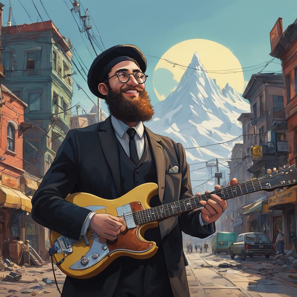 Youthful Musical Joy in Vibrant Pixar Style