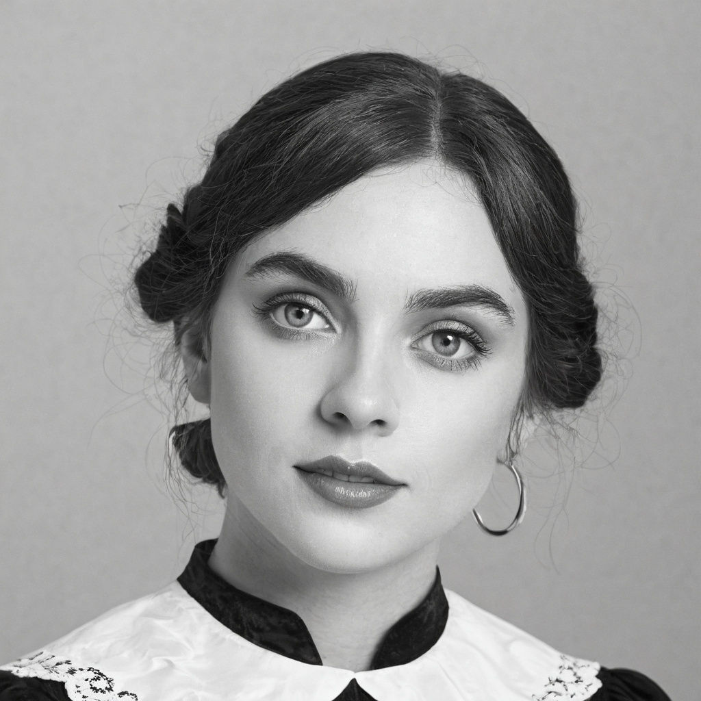 Mystical Elf Maiden Portrait in Ethereal Colors