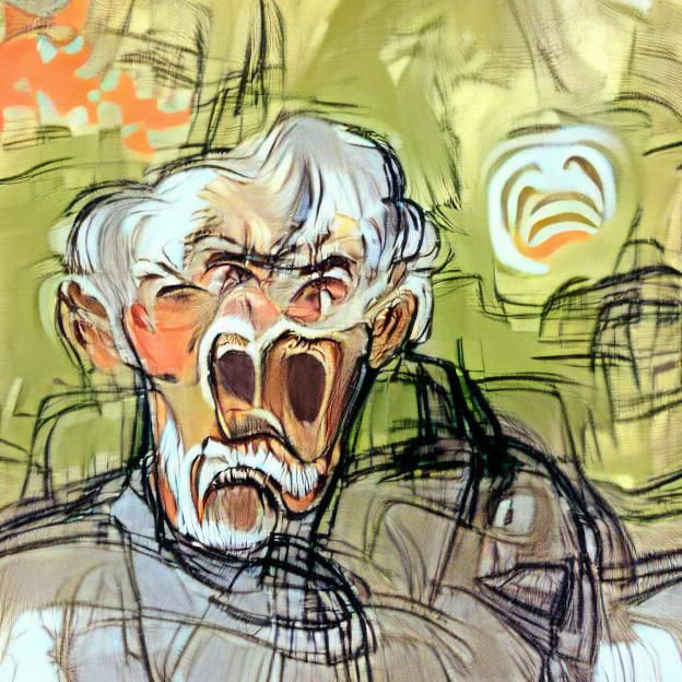 AI Interpretation of an Old Man