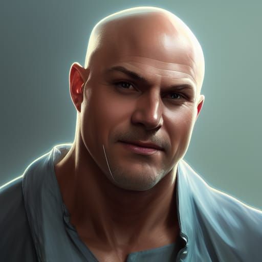 Hyperdetailed Portrait of Mr. Clean in Unreal Engine 5