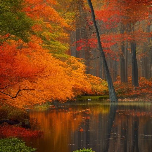 Boston Indian Summer Autumn Afternoon: Matte Painting