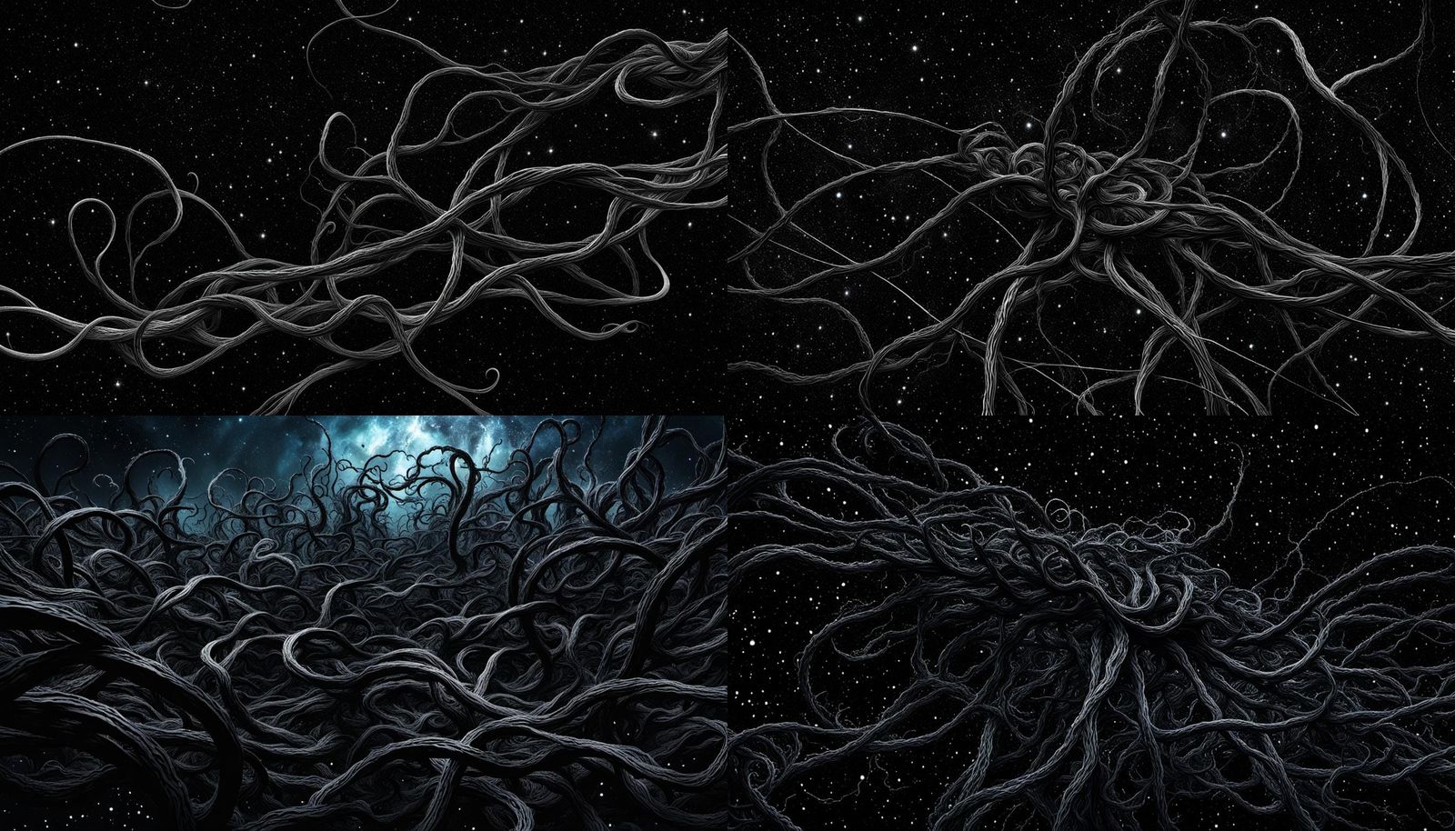 Cosmic Black Tendrils in the Void