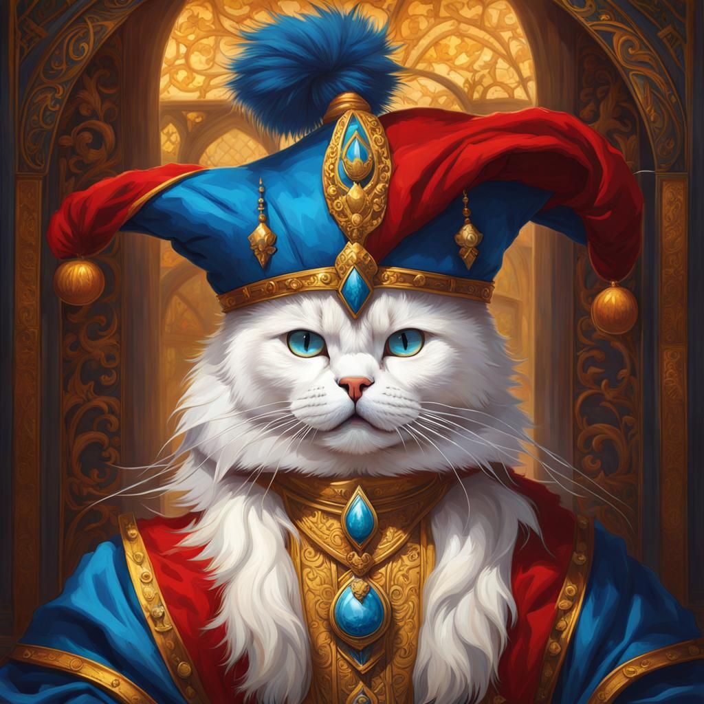 A Cat Jester for April Fool's Day