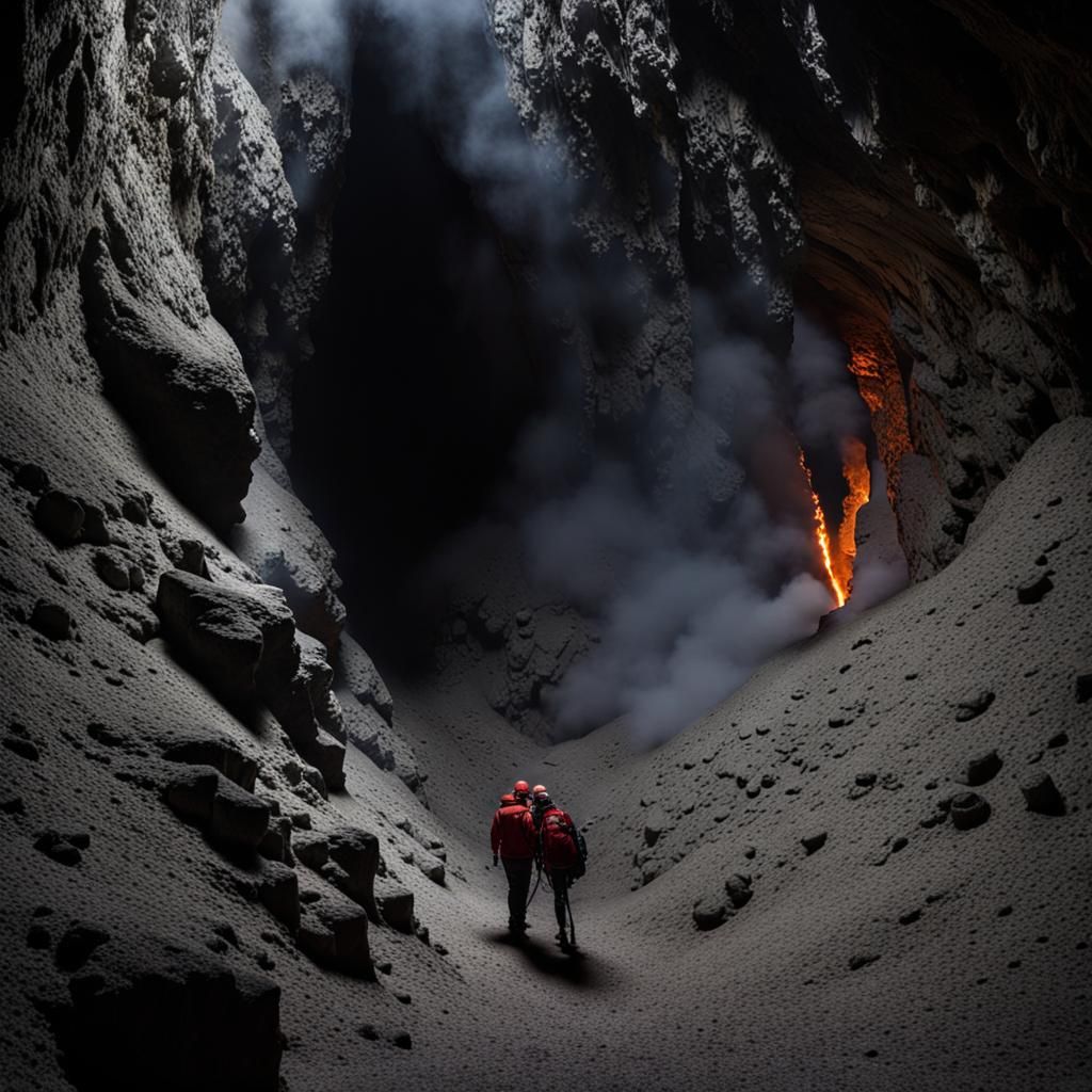 Dark Cavern Opens to Subterranean Crystal World
