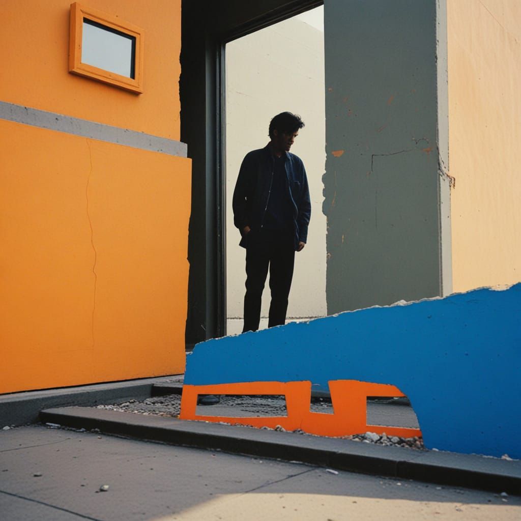 Abstract Landscape Collage with Soft Focus