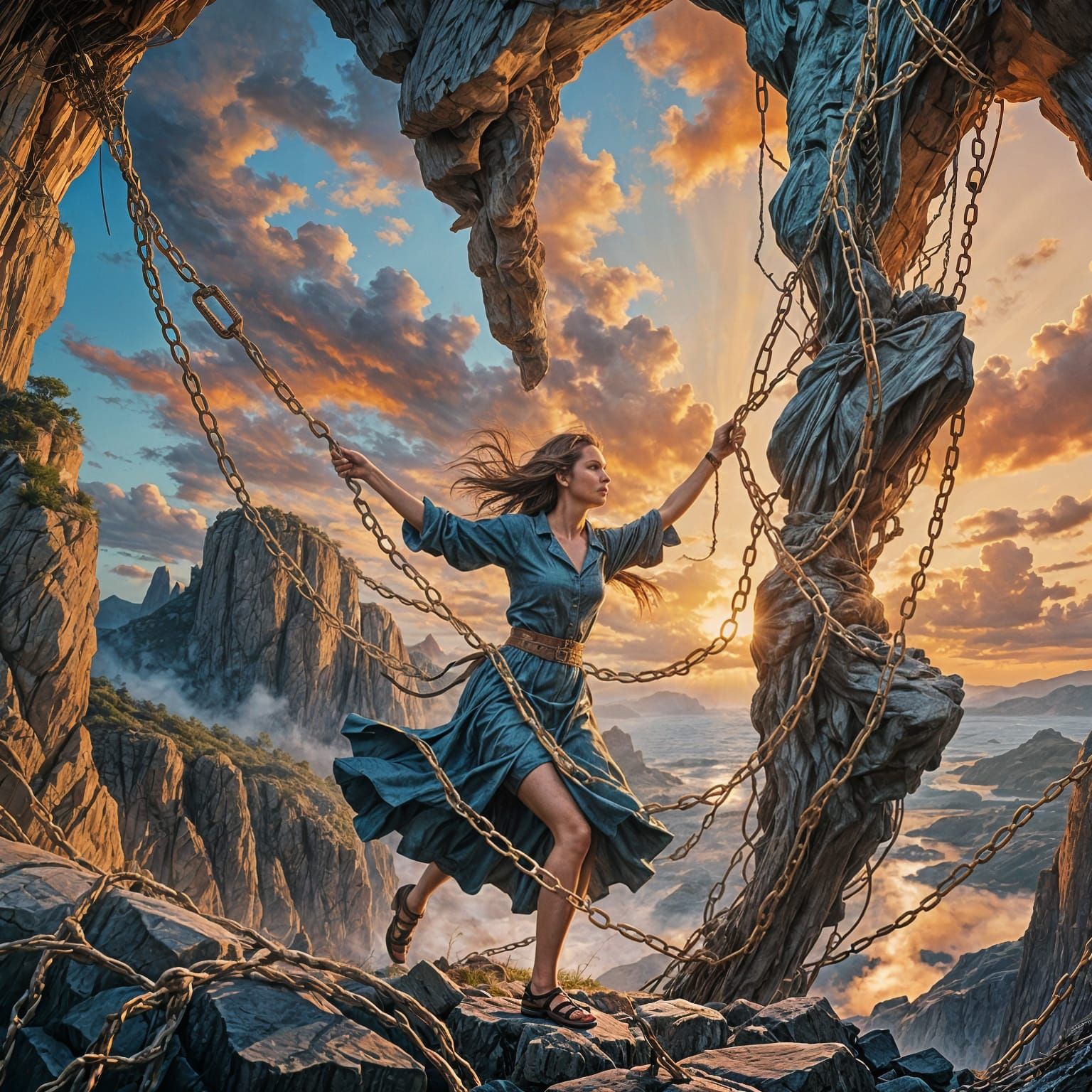 Abstract Image of Freedom Concept