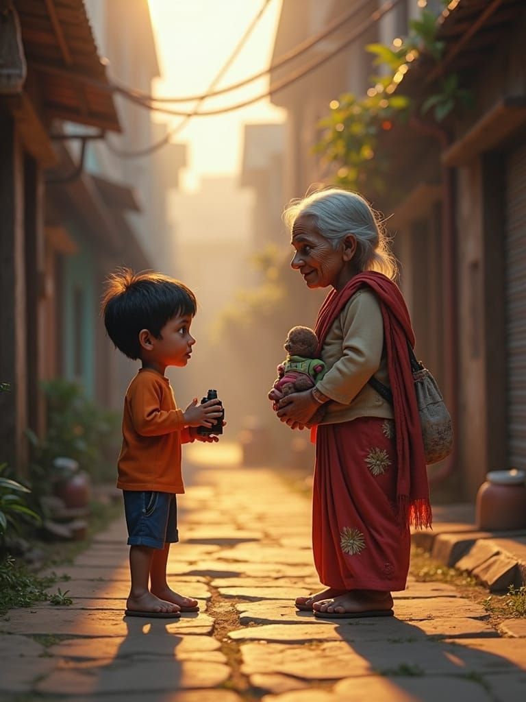 Whispers in the Kolkata Alleyway: A Heartwarming Tale of Gen...