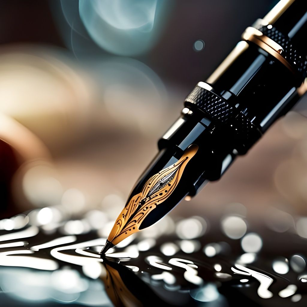 Fountain Pen Close-Up: Precision and Detail