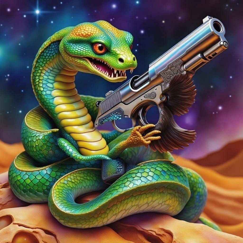 Ethereal Desert Serpent Unveils its Mystical Futuristic Weap...