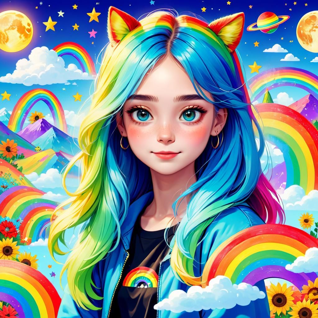 Abstract Emojis and Characters Generated by AI