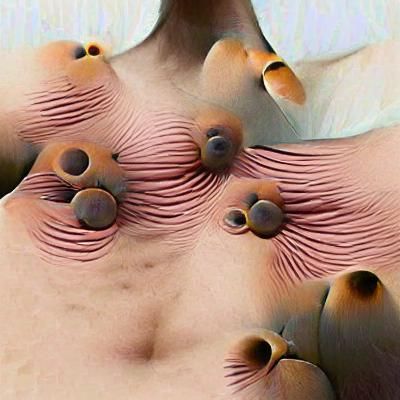 AI-Generated Lungs with Nipple-Like Formations