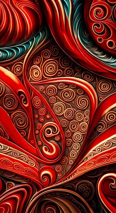 Modern batik motifs printed on cloth