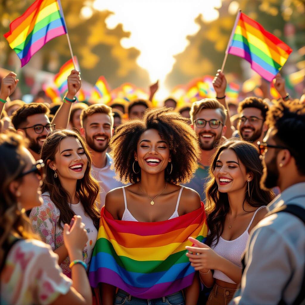 LGBTQIA+ Community Celebrates Pride in Vibrant Digital Art