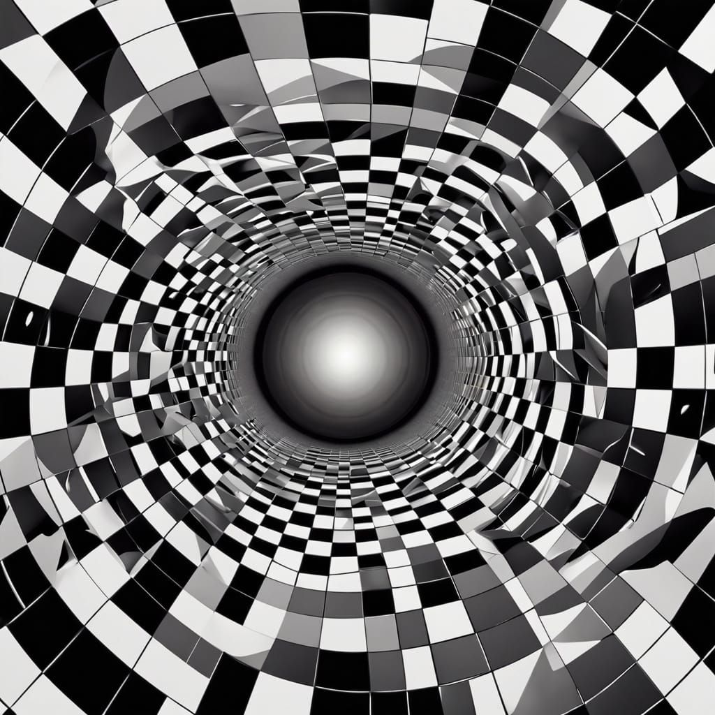 Ethereal Vortex: An Infinite Swirling Black Hole