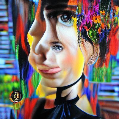 Minimalist Portrait of a Girl in Black