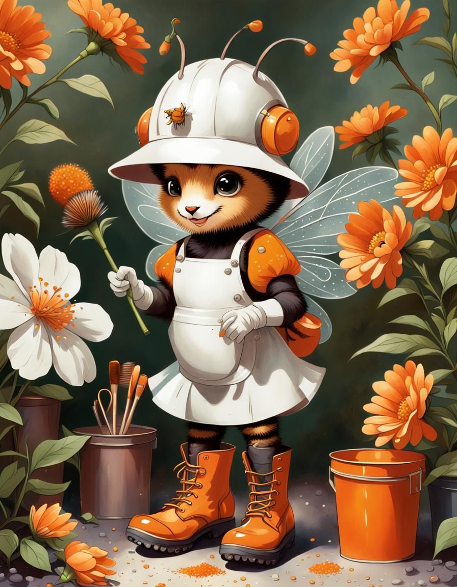 Honeybee Interior Decorator in Fairycore Style