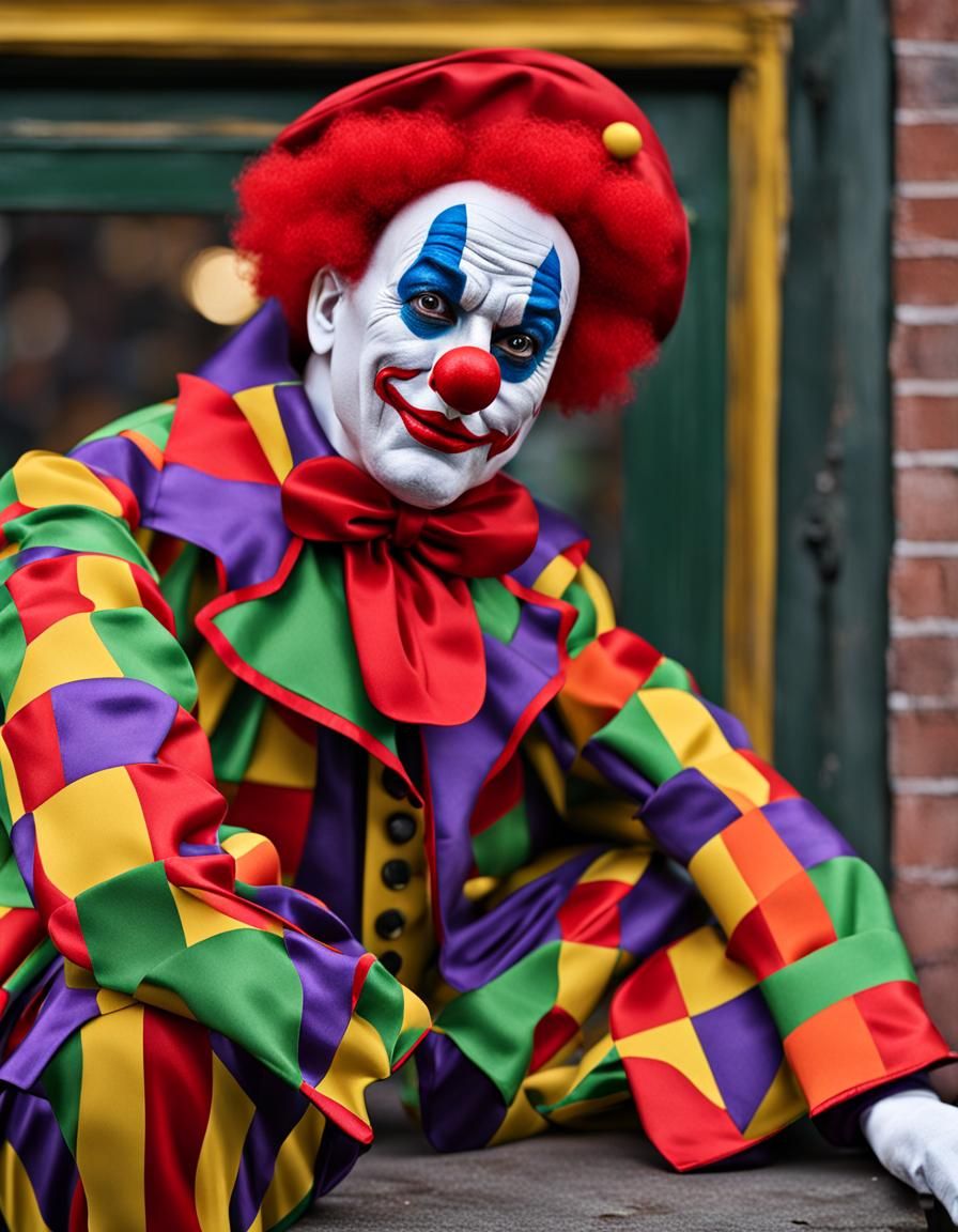 Clown Mannequin Jester Puppet Digital Art