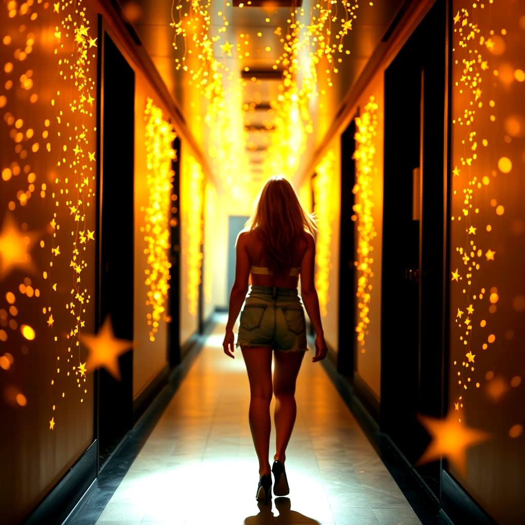 Nostalgic EDM Hall with Golden Stars, Summer 2025