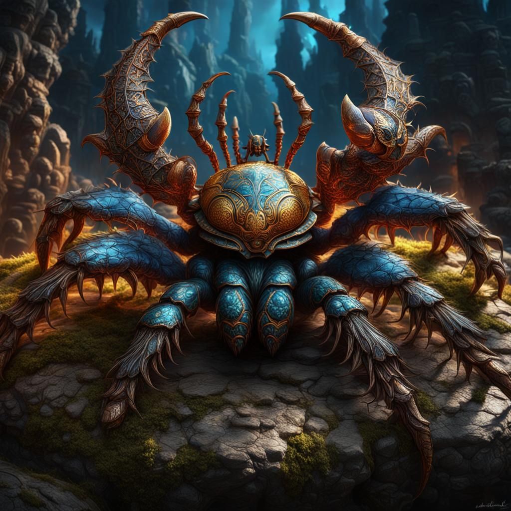 Mystical Spider Inspired by Greek Mythology