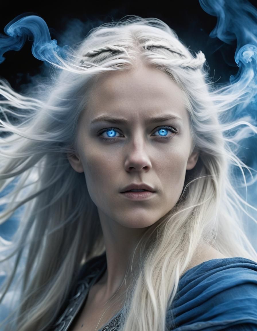 Freja, Wife of Odin, in Smoke and Light