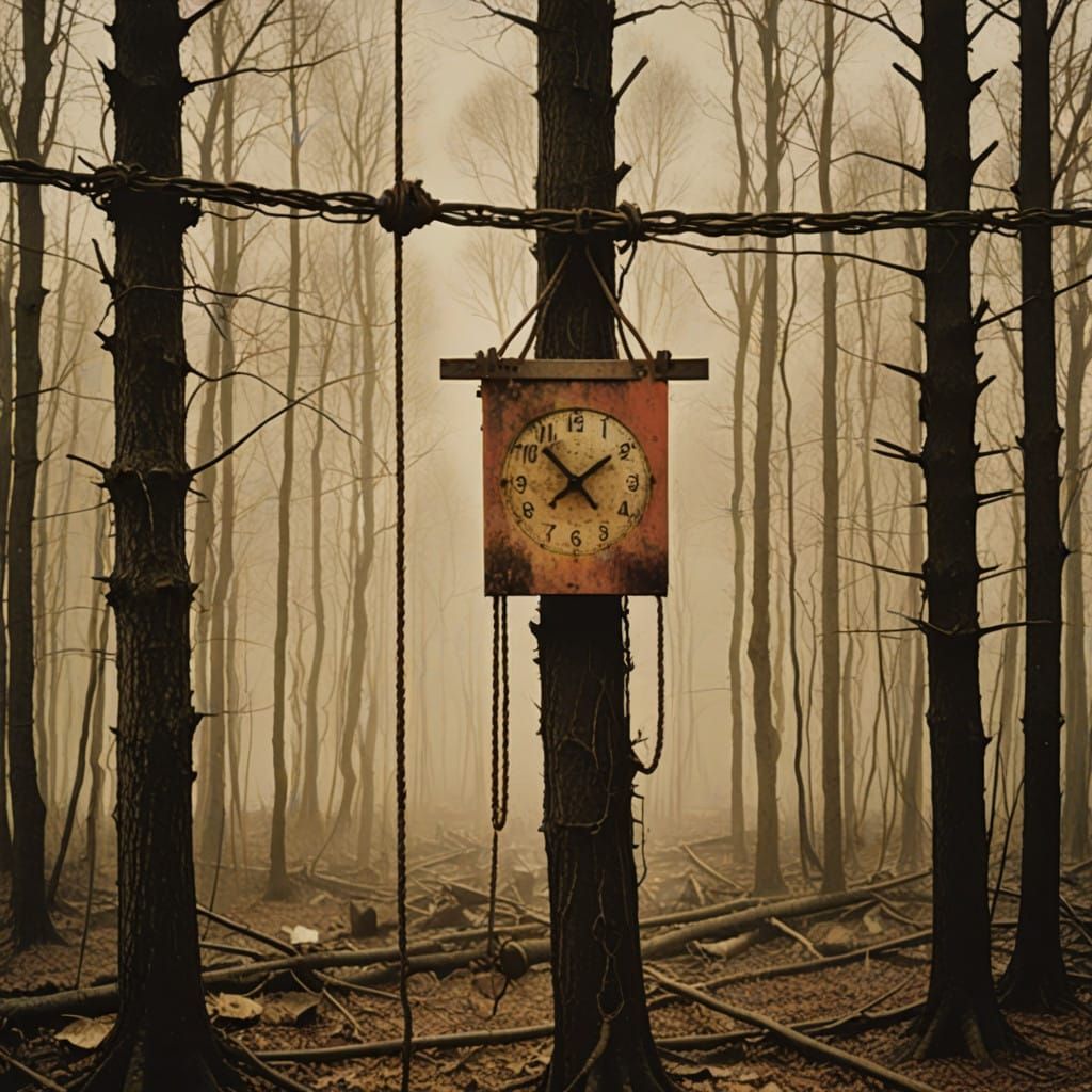 Surreal Scene of Escape and Freedom in Abstract Photography