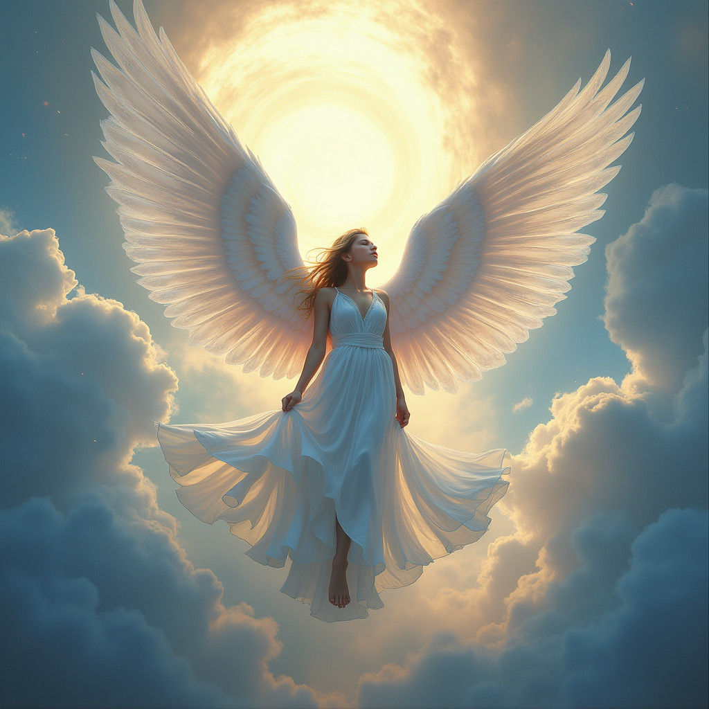 Angel's Ascension: A Fantasy Concept Art